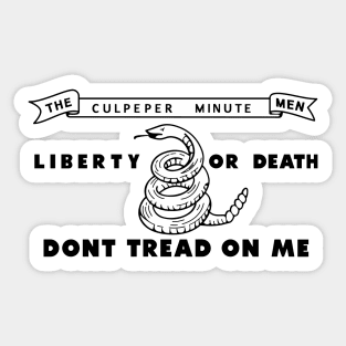 The Culpeper Minute Men Sticker